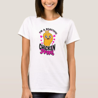 Jag är en vacker kycklingnugget - kycklingnugget t shirt