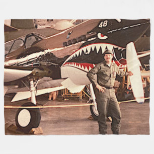 JAG ÄR EN VÄLDIG VETERAN FLEECE BLANKET