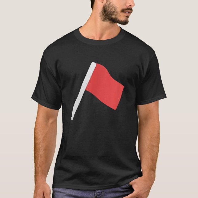 Jag är en vandrande Red Flagga, lustig novelty hal T Shirt (Framsida)