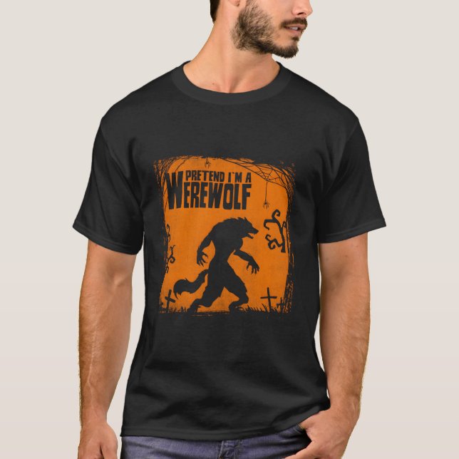 Jag är en varulvdesign för Varger Fläkt T Shirt (Framsida)