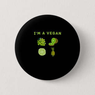 Jag är en Vegan-food World Vegetarian Day Knapp