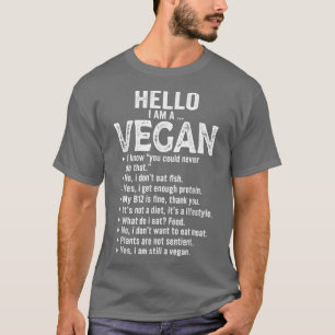 Jag är en Vegan Vegetarian Veganism Food Veggie An T Shirt