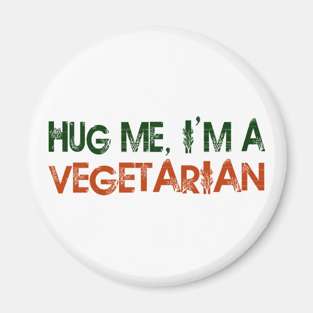 Jag är en vegetarian. magnet (Framsidan)