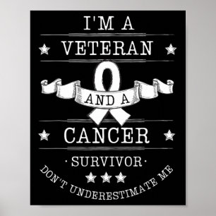 Jag är en veteran och en cancersvakt. poster