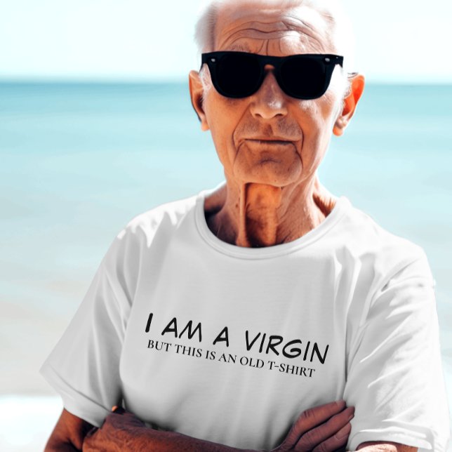 JAG ÄR EN VIRGIN - FUNNY MANAR T SHIRT (Skapare uppladdad)