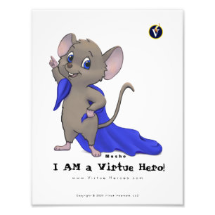 Jag är en virtuell Hero-utskrift: Moshe Fototryck