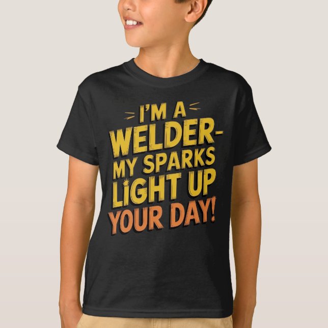 Jag är en walder | Funny Welder Quote T Shirt (Framsida)