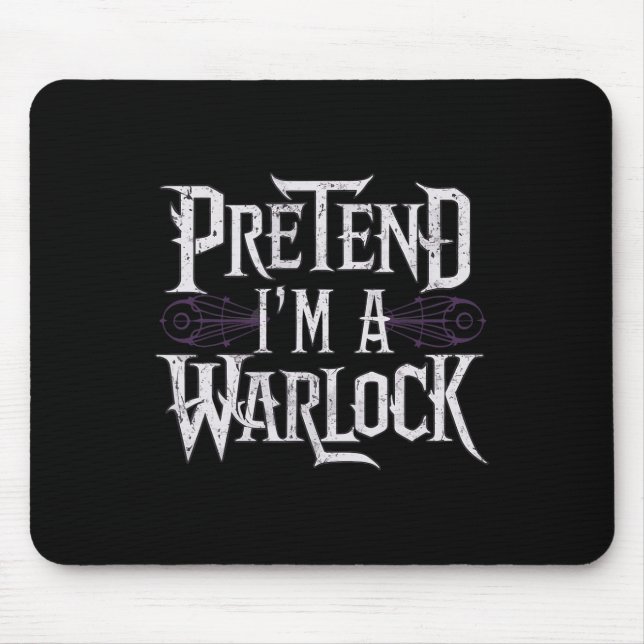 Jag är en Warlock Musmatta (Framsidan)