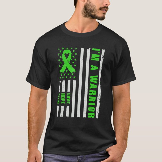 Jag är en Warrior Lymphoma Awareness T Shirt (Framsida)