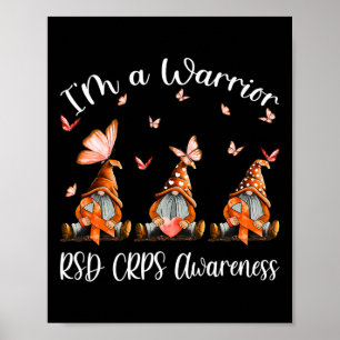 Jag är en Warrior RSD Crps Awareness Gnomes Poster