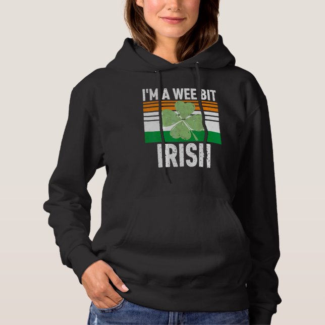 Jag är en Wee Bit Irish Funny Saint Patricks Day T Shirt (Framsida)