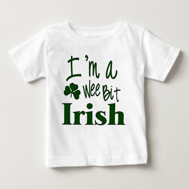 Jag är en Wee-bit Irish-St. Patricks Day T Shirt (Framsida)