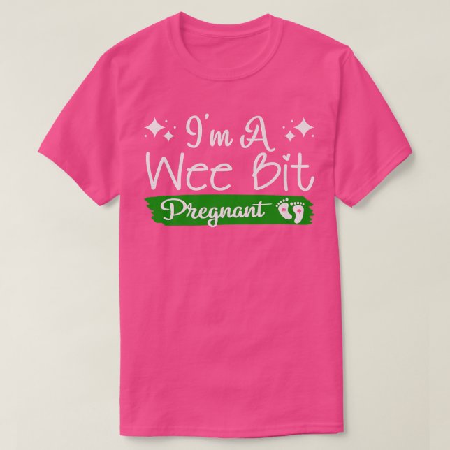 Jag är en Wee-bitars gravid Irish St Patricks Grav T Shirt (Design framsida)