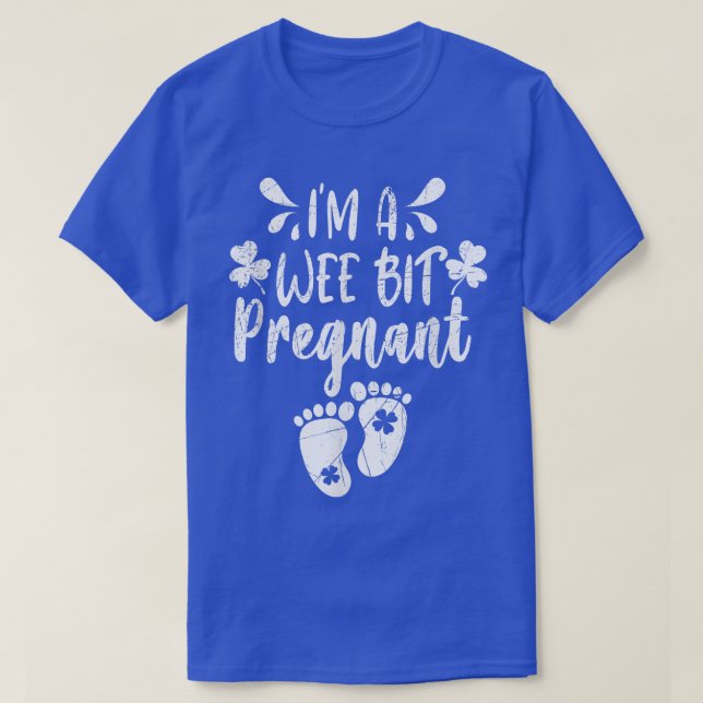 Jag är en Wee-bitars gravid Irish St Patricks Grav T Shirt (Design framsida)