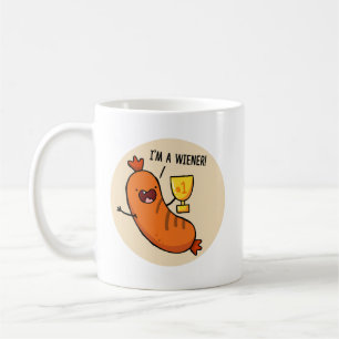 Jag är en Wiener Hotdog Pun Mugg