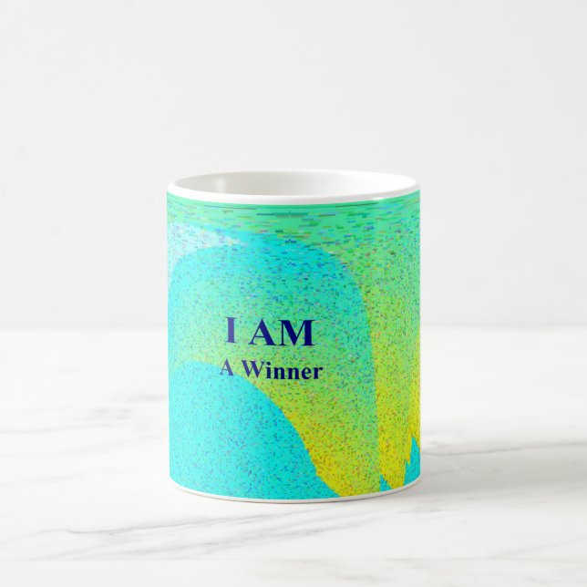 "Jag är en WINNER" White 11 oz Classic White Mugg (Center)