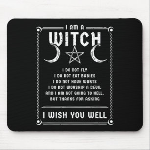 Jag är en Witch Wicca Halloween Pagan Costume Musmatta