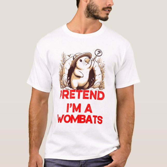 JAG ÄR EN WOBATS. T SHIRT (Framsida)