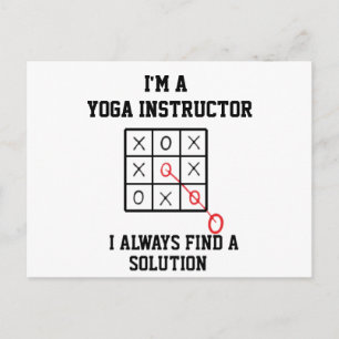 Jag är en yogainstruktör, jag hittar alltid en lös vykort