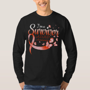 Jag är en Yvivor ADHD Awareness Butterfly Ribbon T Shirt