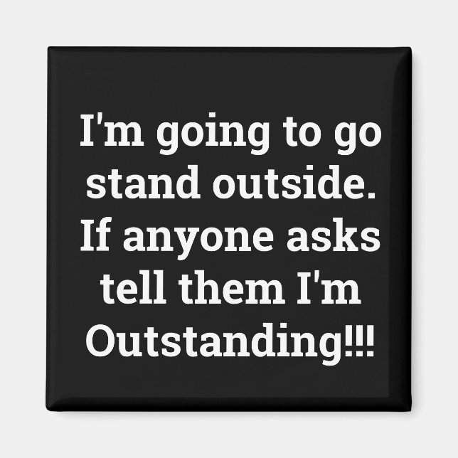 Jag är enastående magnet (Framsidan)