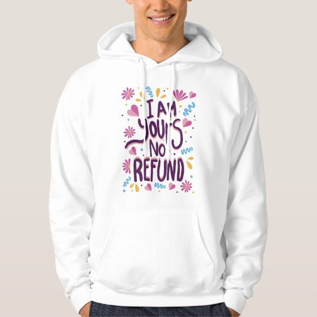 Jag är er ingen återbetalning hoodie (Framsida)