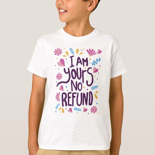 Jag är er ingen återbetalning t shirt (Framsida)