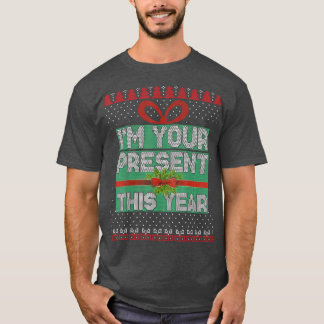 Jag är er närvarande i år, Jul, jättebra sötare T Shirt