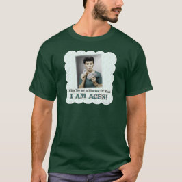 Jag är Ess Funny Retro Photo Art Motto Tee