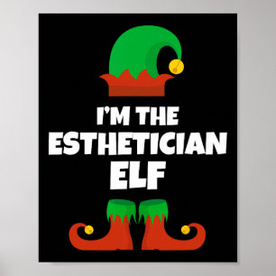 Jag är Estetiker Älva Familj Pyjamas Jul Poster