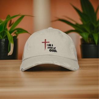 Jag är ett barn till Gud Embroiderad Hat Broderad Keps