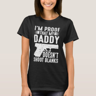 Jag är ett bevis på att pappa inte skjuter tomrum t shirt