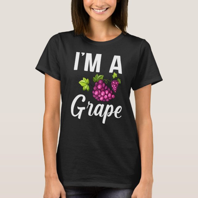 Jag är ett druvor för fruktsallad t shirt (Framsida)