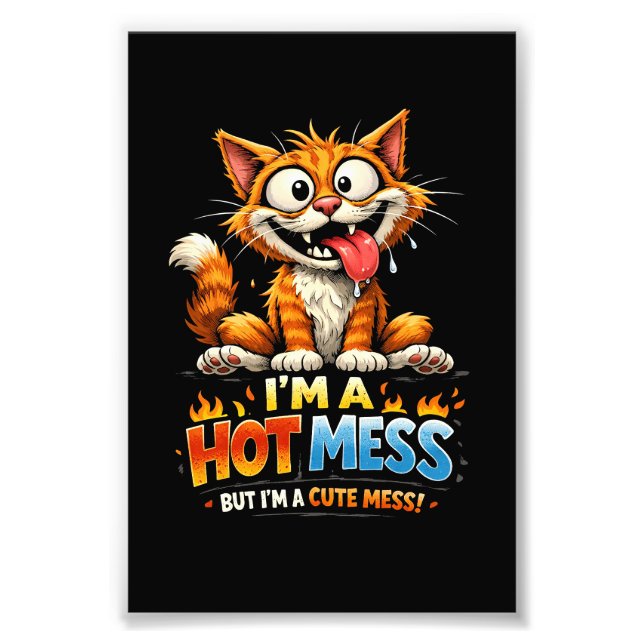 Jag är ett hett rövarbo fototryck (Framsidan)