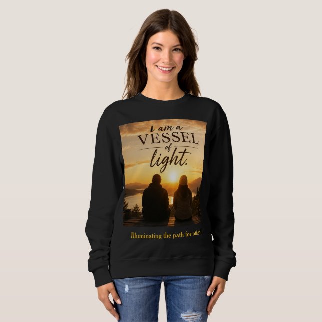 Jag är ett kärl av ljus t shirt (Hel framsida)