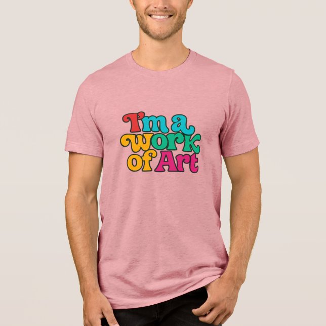 Jag är ett konstverk t shirt (Framsida)
