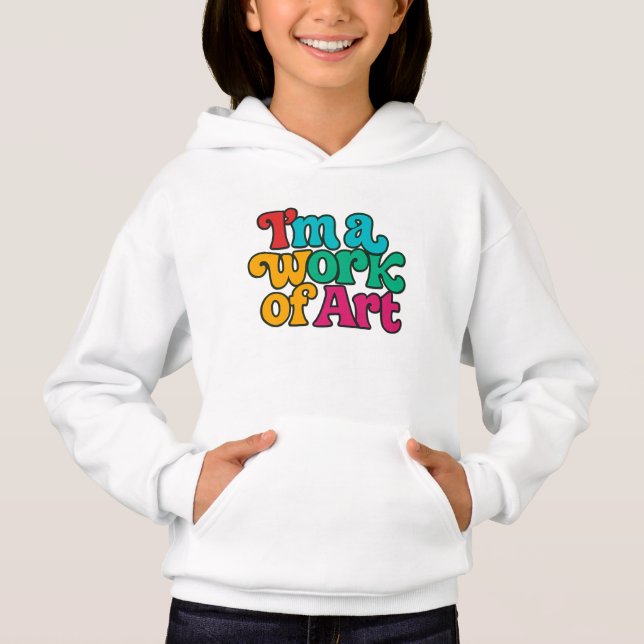 Jag är ett konstverk t shirt (Framsida)