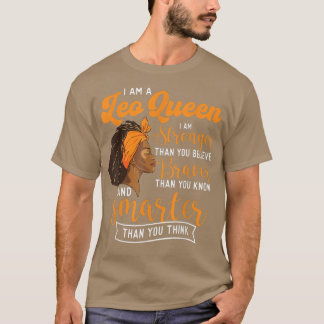 Jag är ett Leo Queen Astrology Horoscope Zodiac-te T Shirt
