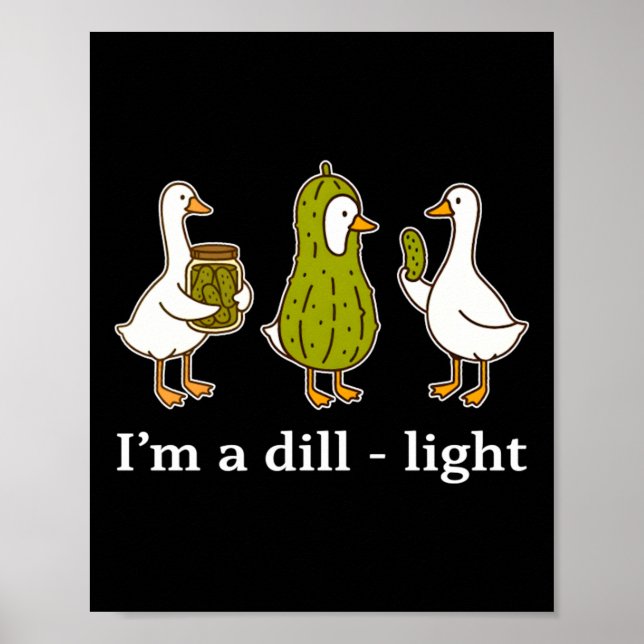 Jag Är Ett Ljust Saltgurka Poster (Framsidan)