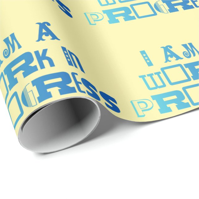 Jag är ett pågående arbete presentpapper (Rullad Hörn)