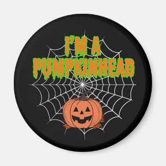Jag är ett Pumpkinhead med Spindelnät Magnet