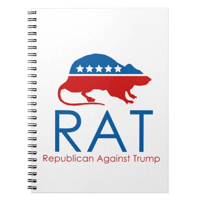 Jag är ett R.A.T. Republican Against Trump Anteckningsbok (Framsidan)
