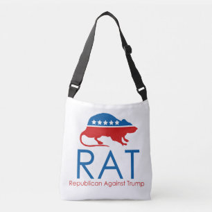 Jag är ett R.A.T. Republican Against Trump Axelväska