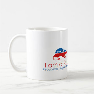 Jag är ett R.A.T. Republican Against Trump Kaffemugg