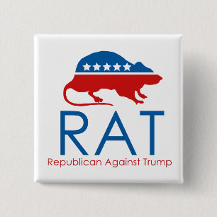 Jag är ett R.A.T. Republican Against Trump Knapp