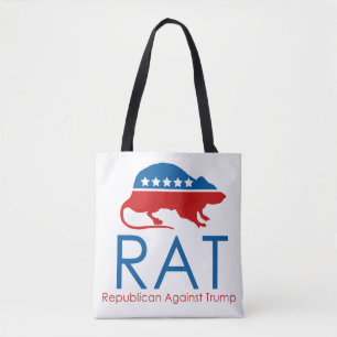 Jag är ett R.A.T. Republican Against Trump Tygkasse