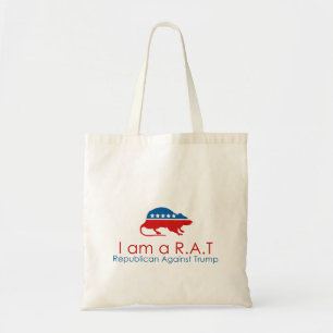 Jag är ett R.A.T. Republican Against Trump Tygkasse