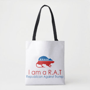 Jag är ett R.A.T. Republican Against Trump Tygkasse