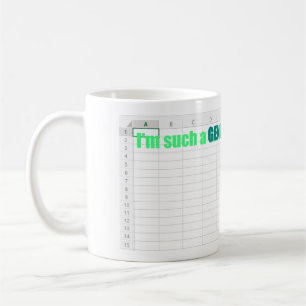 "Jag är ett sådant geni i Excel"-tekniknav Kaffemugg