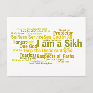 Jag är ett sikh-vykort vykort